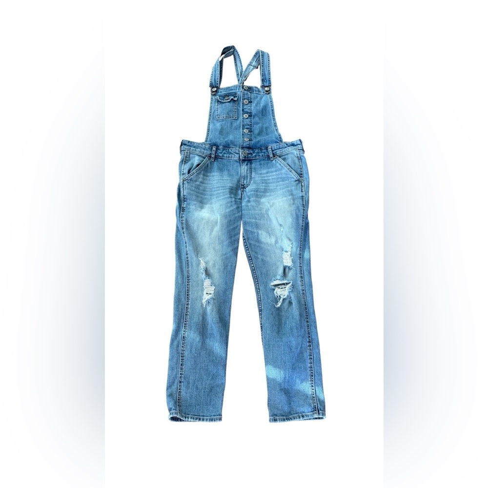 Hollister Blue Denim Women Jeans Overalls